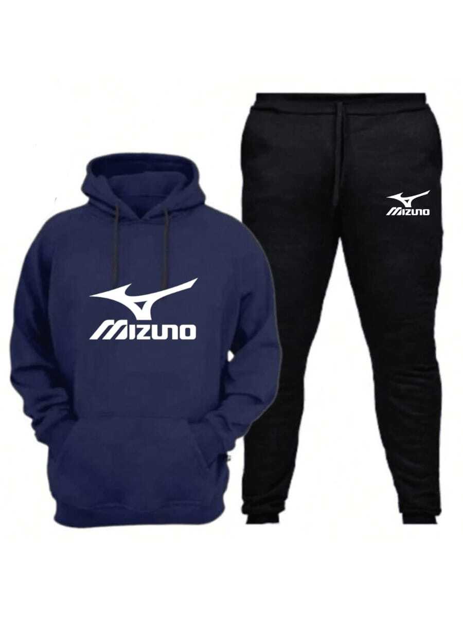 Unisex Sports Set, Warm Sweater + Pants, New Release - Navy Blue - View 1