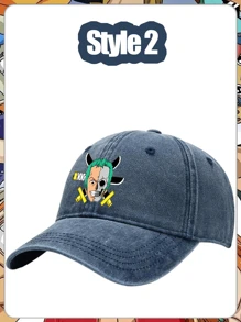 ONE PIECE Anime ONE PIECE: Baseballkappe, Cowboykappe, Washed Kappe, Baseballkappe