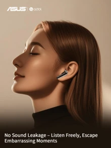 ASUS Wireless Earbuds With Active Noise Cancellation, Built-In Mic, Deep Bass Sound, Long Battery Life, Great For Gaming & Daily Use - Pink - View 10