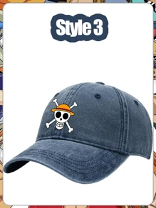 ONE PIECE Anime ONE PIECE: Baseballkappe, Cowboykappe, Washed Kappe, Baseballkappe