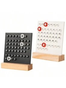 1 Stück Ewiger Planer Kalender - Anpassbares DIY Planungs- und Organisationssystem, kompakter Schreibtischkalender für den täglichen Gebrauch, Ewiges Design - stilvolle Schreibtischzubehör für Heim- und Bürodekoration, ästhetische Dekorationen für eine verbesserte Arbeitsplatzatmosphäre, für Schulmaterial, Schulanfang