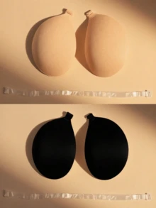 2Pcs Invisible Push-Up Backless Bra- Recommended To Buy One Size Up - Multicolor - View 2