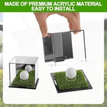 Golf Ball Square Display Box Souvenir Box Bracket Integrated Acrylic Golf Ball Display Box - Transparent 1 Piece - View 4