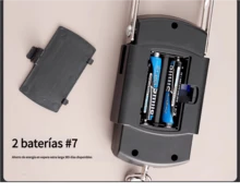 6 Báscula electrónica portátil, báscula electrónica de alta precisión, báscula portátil, báscula de resorte, dispositivo de pesaje pequeño portátil para el hogar, gancho - Negro - Ver 8