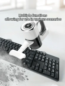 1 件干湿两用无线手持吸尘器，居家及车用，适用于宠物毛发和尘螨，15KPa 强吸力，3 档调节，Type-C 快速充电，30 分钟运行时间，壁挂式收纳，适用于地毯和硬地板 - 灰色 - 查看 6