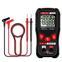 L.A.OL.A.U 1 pieza Multímetro digital, Voltímetro, Ohmímetro, Diagnóstico relámpago de 6 en 1, Voltaje, Resistencia, Diodo, Encendido/Apagado, Cable vivo, Adecuado para reparación y diagnóstico industrial/automotriz, reparación de electrodomésticos, experimentos de investigación científica y uso diario - Negro - Ver 11