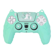 Funda protectora TOPWOLF de silicona para el controlador PS 5, con anillo anti-polvo para el joystick, accesorio P5 - funda de silicona ps5 - Ver 23