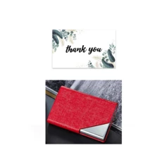 斜面不锈钢名片夹，时尚翻盖名片信用卡ID卡夹，返校季