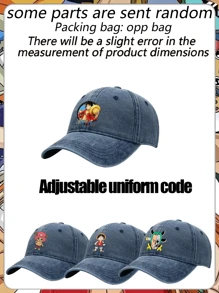 ONE PIECE Anime ONE PIECE: Baseballkappe, Cowboykappe, Washed Kappe, Baseballkappe