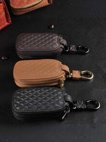 男士钥匙包通用大容量钥匙收纳包简约钥匙扣男士钱包迷你钱包零钱包