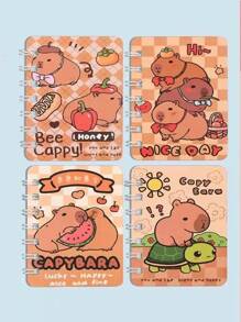 随机9-11件/6件惊喜盲盒，内含水豚记事本、水豚玩偶、铅笔、铅笔盒、橡皮、铅笔刀、活页笔记本、静音书，款式多样，惊喜好运，节日可爱礼品套装