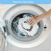 5pcs Microfiber Mop Replacement Head, Washable And Durable Supplementary Cloth, 360 Degree Wet/Dry Use, Easy To Clean, No Need For Electricity, Household Cleaning Product - White - View 4