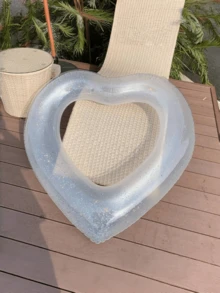 1PC Glitter Pink Swimming Ring, Thickened PVC Pool Float, Highly Attractive Floating Ring For Taking Photos, For Pool Parties - Multicolor - View 14