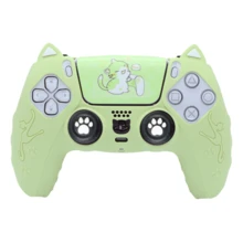 Funda protectora TOPWOLF de silicona para el controlador PS 5, con anillo anti-polvo para el joystick, accesorio P5 - funda de silicona ps5 - Ver 22