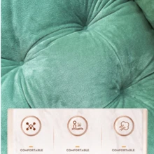 1个加厚靠垫，带靠背，长时间坐着也很舒适，非常适合办公椅，提升用户体验。也适用于学校用品、返校季椅垫、办公用品、椅子靠垫、游戏椅、办公桌配件。