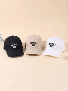 1 Set Of "MAMA'S BOY" Printed Letter Baseball Caps, Adjustable Outdoor Sun Protection Casual Hats, Suitable For Travel In Spring And Autumn, Beach Vacations, Daily Wear, Travel, Boys And Girls