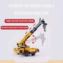 1 Pc Children's Four-Legged Heavy-Duty Crane Engineering Vehicle Toy Set Simulation Large Model Crane Toy Vehicle Inertia - Multicolor - View 6