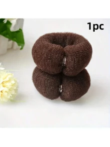 1/2 Peças Formador de Coque Vintage - Esponja com Presilhas, Ferramenta Formadora de Coque de Espuma DIY, Adequada para Coques Clássicos, Rabos de Cavalo da Moda e Penteados de Coque, Adequada para Penteados de Inverno, Penteados de Inverno da Moda, Adequada para Coque de Rosquinha, Acessório de Penteado Chignon | Acessório de Estilo Retrô | Material de Esponja, Ferramenta para Aumentar o Volume do Cabelo Elásticos