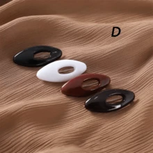 4 件椭圆形塑料彩色别针、围巾夹、时尚胸针配件 - 彩色 - 查看 11