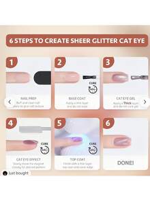XEIJAYI 15ML Barley Cat Eye 3 Colors Cat Eye Nail Gel Polish  Semi Permanent Nail Art Soaking UV LED Nail Salon DIY Nail Salon Gel For Spring And Summer - xanh quân đội - Xem 10