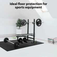 30*30cm,6-60 Puzzlematte Bodenschutzmatte Schutzmatten Sportmatte Gymnastikmatte Puzzlematte Unterlegmatten Sportgeräte Fitnessmatten Turnmatte Trainingsmatte für Fitnessraum &Fitnessgerät - Schwarz - Übersicht 8