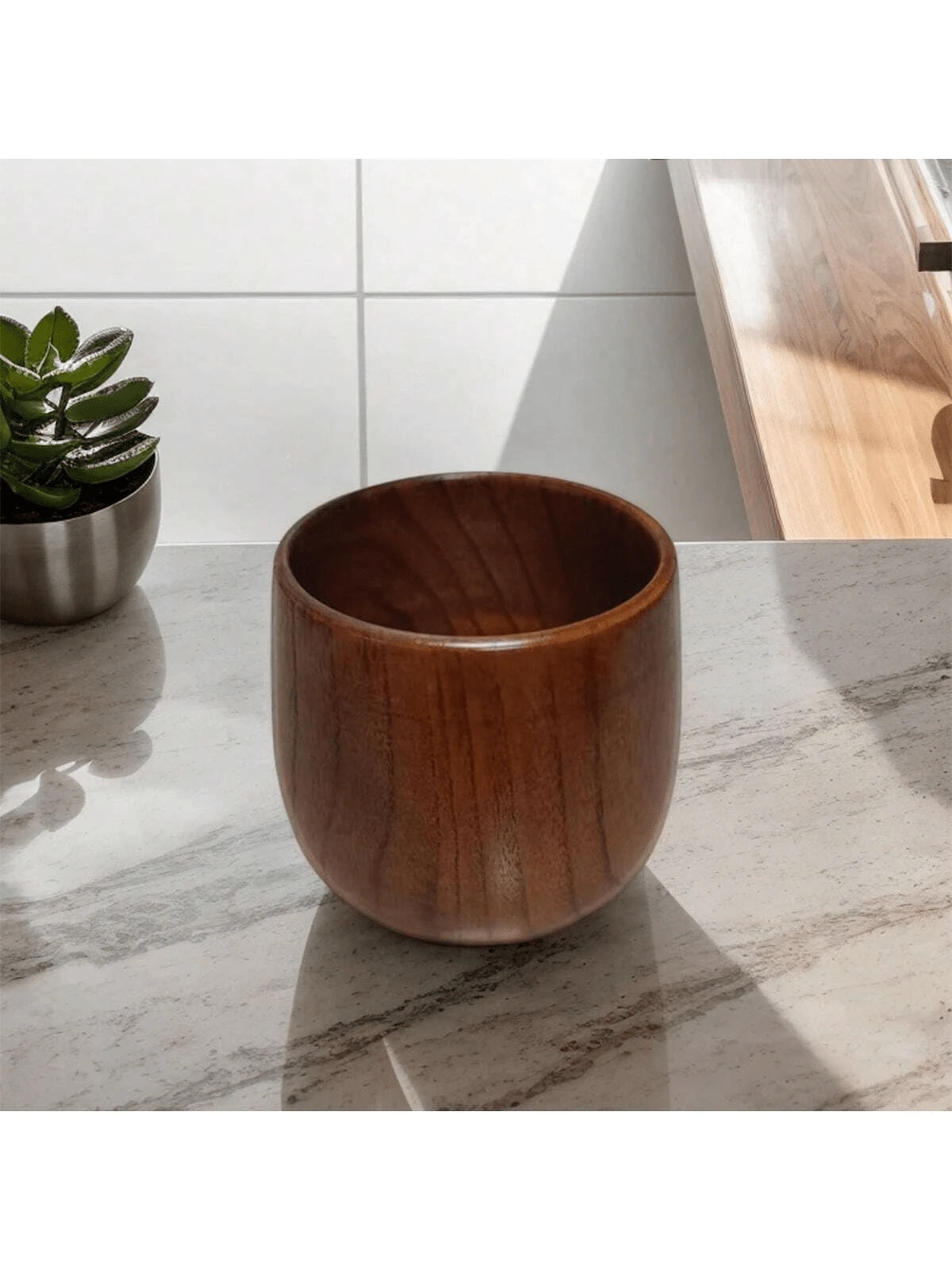 Juego de vasos de whisky de madera de abedul - Diseño único de alta calidad, sin necesidad de montaje, apto para parrilla, comedor, Navidad, Halloween, Pascua, Acción de Gracias - Perfecto como regalo de cumpleaños para hombres - Color caoba - Añade 14