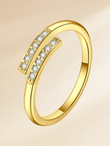 1 chiếc nhẫn ngón chân bằng thép không gỉ đính đá lấp lánh thời trang, phụ kiện không thể thiếu cho kỳ nghỉ hè, du lịch, tiệc bãi biển của phụ nữ, có sẵn màu vàng và bạc, thiết kế vòng hở có thể điều chỉnh, trang sức chân mùa hè đi biển. - Nhẫn ngón chân - Xem 21