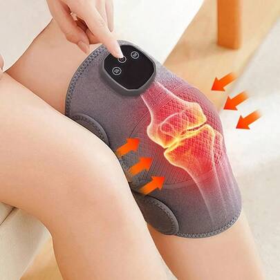 Rechargeable Heated Knee Massager, Leg Massager With Adjustable Heat And Vibration, 4 Temperature Levels And 3 Intensity Settings, Suitable For Knee, Shoulder And Elbow, Great Gift For Family And Friends, Knee Massager, Electric Massager