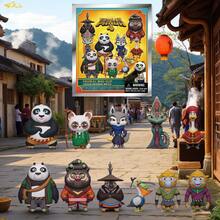 Universal 1PC Officially Licensed Mystery Bag Clip 3D Character Series Pendant Keychain Dragon Heroes Po And Mr. Ping Or Other Characters Random One For Halloween Christmas Anniversary Party Gifts To Best Friends Family Fans