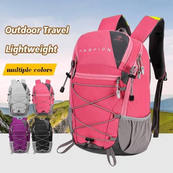 Lightweight Outdoor Mountaineering Bag - Multifunctional Nylon Travel Storage Bag Large Capacity Student School Bag Leisure Sports Backpack