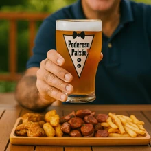 Tulip Glass Beer Chopp 580 Ml Father's Day Powerful Dad