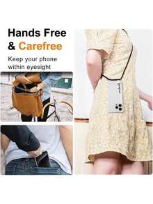 1pc Customized Signature Simple Transparent Anti-Drop Phone Case + Lanyard, Convenient To Carry Out, Compatible With IPhone11/12/13/14/15/16/16pro/16plus/16promax/17/17air/17pro/17prmax, Pixel 9A/S24/S25ultra/S25plus/S25edge/A17/A07, Moto G85, Infinix Hot 50 Pro+, Suitable As Daily Gift For Friends - Clear - View 4