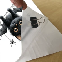 1pc/3pcs/5pcs Halloween Cute Black Cat Bat Wall Stickers Window Stickers Toilet Decoration Stickers With A Strong Halloween Vibe, Home Stickers For The Room Are Perfect For Halloween Room Bedroom Bedroom Living Room Cafe Office Dining Room Bathroom Toilet Wall Window Decoration Stickers Ideal Halloween Gifts For Family And Friends. Home Decor Halloween Decor Room Decor Wall Decor Living Room Decor Halloween Decorations Halloween Decoration - Multicolor - View 7