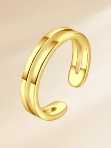 1 chiếc nhẫn ngón chân bằng thép không gỉ đính đá lấp lánh thời trang, phụ kiện không thể thiếu cho kỳ nghỉ hè, du lịch, tiệc bãi biển của phụ nữ, có sẵn màu vàng và bạc, thiết kế vòng hở có thể điều chỉnh, trang sức chân mùa hè đi biển. - Nhẫn ngón chân - Xem 16
