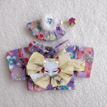 LABUBUS 15-17cm Interchangeable Doll Clothing Set: Kimono, Japanese Clothing | Party Or Birthday Blind Box Clothing | Teen Gift Doll, Toy, Clothes Doll (Clothing Accessories Only)