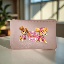 Paw Patrol 1pc Paw Patrol Cartoon Short Wallet With Zipper Closure Durable Skye Cartoon Design Compact & Stylish For Everyday Use Coin Purse For Women Money Wallet Mini Wallet Purse Wallet Coin Wallet