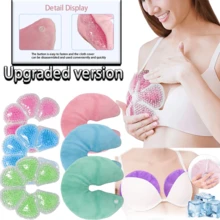 1 件可重复使用的冷冻胸垫，冷热乳房垫，配有舒适的毛绒套，多功能冷热敷凝胶珠胸垫，用于胸部放松，冷热胸部凝胶垫，送给女性的绝佳礼物 - 送给妈妈的完美礼物