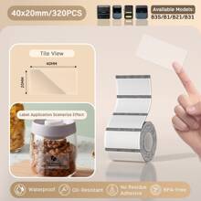 Niimbot Transparent Thermal Label Paper Self-Adhesive Sticker Waterproof For Niimbot B1 B21 Mini Portable Printer For Office Home Label Maker