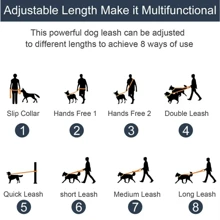 2.5m PVC Pet Leash, Pet Supplies, New Pet Leash, Dog Leash, Anti-Explosion Dog Walking Leash, Multifunctional Dog Leash, Adjustable Crossbody Waist Strap, Waterproof & Odorless PVC, Easy To Clean Soft For Pet Skin, Suitable For Indoor, Outdoor, Multiple Colors For Small, Medium And Large Dogs