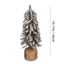 1 Piece Mini PE Flocked Snow Effect Christmas Tree - Tabletop Artificial Tree With Scene Arrangement Decorations - Perfect For Indoor Holiday Decor, Christmas Decoration, Christmas/New Year Gifts - Multicolor - View 16