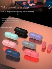 4-Color Random Noise Reduction Earplugs, 1 Pair For Daily Wear - View 2