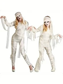 1 pezzo Benda bianca per Ognissanti, gigabozzi gommoso mummia benda, rotolo di fascia per cosplay, mascherata, carn Prop Accessori fotografici Tomb Adventure