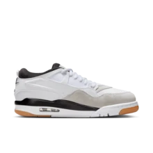 Jordan 4  Stylish And Comfortable Low-Top Retro Basketball Shoes Men's White And Gray FQ7939-110 - White - View 5