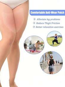 5/10/20 piezas Bandas Anti-Roce para Muslos, Previenen el roce y la fricción invisible para hombres y mujeres en verano. Parche elástico resistente a la fricción para muslos y pantorrillas cómodos y protegidos, con cinturón y calcomanía adhesiva transparente resistente al agua