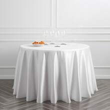Mantel de satén redondo de 228 cm (89,76 pulgadas) - Elegante cubierta de mesa de tela suave para bodas, cumpleaños, Navidad, Halloween y decoración de mesa de comedor