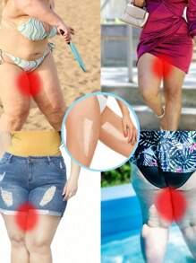 5/10/20 piezas Bandas Anti-Roce para Muslos, Previenen el roce y la fricción invisible para hombres y mujeres en verano. Parche elástico resistente a la fricción para muslos y pantorrillas cómodos y protegidos, con cinturón y calcomanía adhesiva transparente resistente al agua