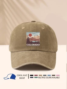 1 件 COLORADO 户外运动男女通用帽子，轻便，便携，遮阳，时尚休闲，多功能，简约，水洗遮阳帽 - 水洗帽 - 查看 7