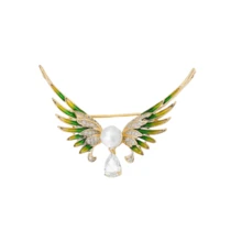 1pc Angel Wings Love Brooch Zinc Alloy Material Paint Craftsmanship Elegant Style Fashionable And Exquisite Suitable For Suits, Dresses, Daily Wear Accessories, Gifts For Friends And Family Birthday Parties