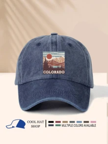 1 件 COLORADO 户外运动男女通用帽子，轻便，便携，遮阳，时尚休闲，多功能，简约，水洗遮阳帽 - 水洗帽 - 查看 16