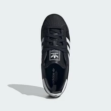 Adidas Originals Superstar II Shoes For Women, Shell-Toe Casual Activewear Sneaker For Daily Wear, Minimalist Low Top Sneaker For School And Workday Chic, Color Block Sneaker For Women's Fall Outfits, Black And White Shoe For Skate Outfits - 核心黑/核心黑 - 查看 8